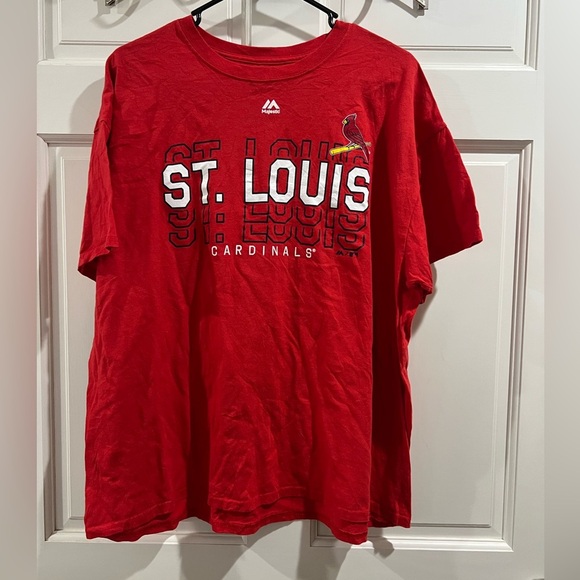 St Louis Cardinals Baseball Majestic Tee Size XL - Picture 1 of 5